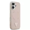 Guess PU Leather Triangle Logo MagSafe tok iPhone 17 készülékhez rózsaszín