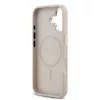 Guess PU Leather Triangle Logo MagSafe tok iPhone 17 készülékhez rózsaszín