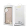 Guess PU Leather Triangle Logo MagSafe tok iPhone 17 készülékhez rózsaszín