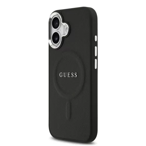 Guess PU Saffiano MagSafe tok iPhone 17 készülékhez fekete