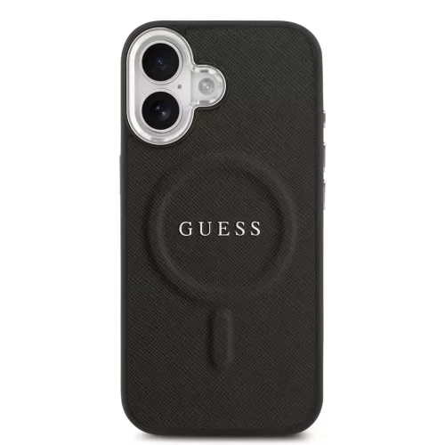 Guess PU Saffiano MagSafe tok iPhone 17 készülékhez fekete
