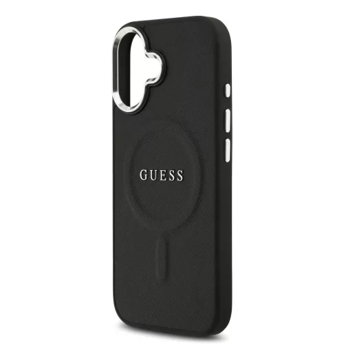 Guess PU Saffiano MagSafe tok iPhone 17 készülékhez fekete