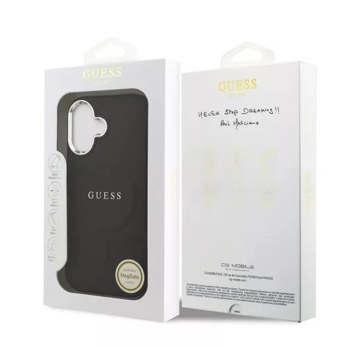 Guess PU Saffiano MagSafe tok iPhone 17 készülékhez fekete