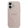 Guess PU Saffiano MagSafe tok iPhone 17 készülékhez rózsaszín