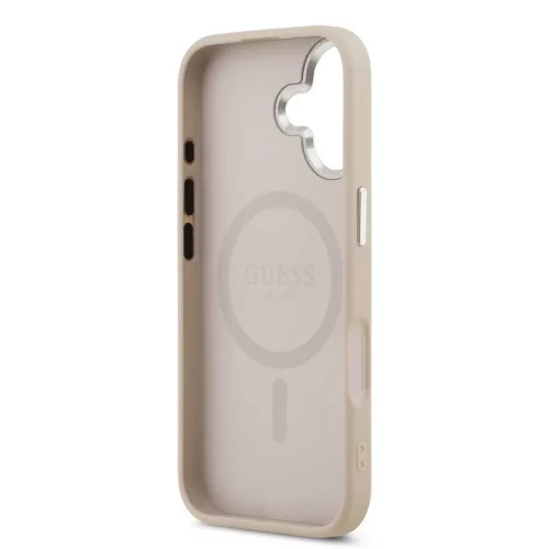 Guess PU Saffiano MagSafe tok iPhone 17 készülékhez rózsaszín