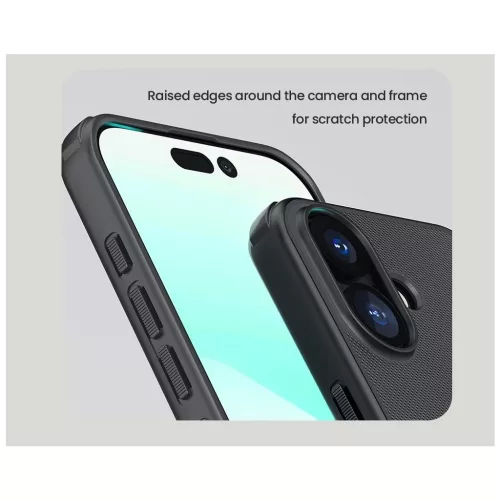 Nillkin Super Frosted PRO hátlap tok Apple iPhone 17 készülékhez fekete