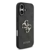 Guess PU 4G Metal Logo pántos tok iPhone 17 készülékhez fekete