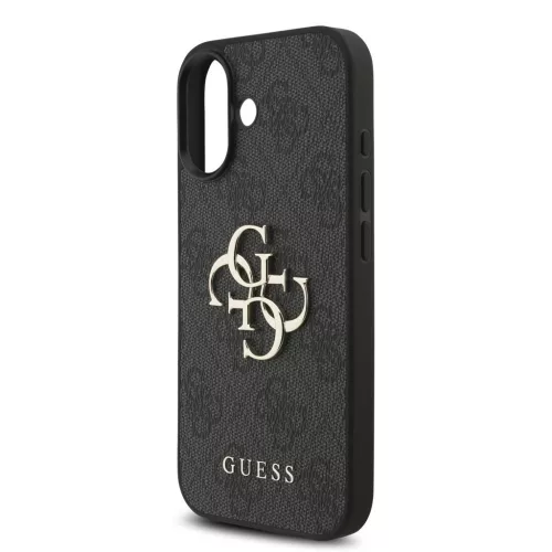 Guess PU 4G Metal Logo pántos tok iPhone 17 készülékhez fekete