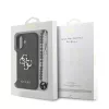 Guess PU 4G Metal Logo pántos tok iPhone 17 készülékhez fekete
