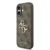 Guess PU 4G Metal Logo Strap tok iPhone 17 készülékhez barna