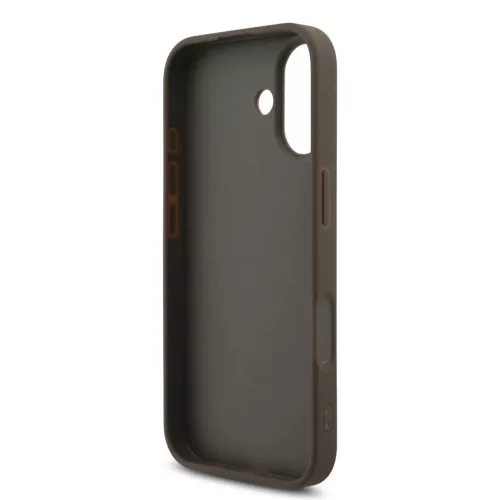 Guess PU 4G Metal Logo Strap tok iPhone 17 készülékhez barna