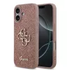 Guess PU Fixed Glitter 4G Metal Logo tok iPhone 17 készülékhez rózsaszín