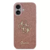 Guess PU Fixed Glitter 4G Metal Logo tok iPhone 17 készülékhez rózsaszín