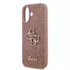 Guess PU Fixed Glitter 4G Metal Logo tok iPhone 17 készülékhez rózsaszín