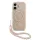 Guess IML Flowers Allover Strap MagSafe tok iPhone 17 készülékhez rózsaszín