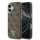 Guess PU Leather 4G Triangle Logo Gold Frame MagSafe tok iPhone 17 készülékhez barna