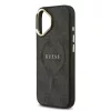 Guess PU bőr 4G Gold Frame MagSafe tok iPhone 17 készülékhez fekete