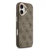 Guess PU Leather 4G Gold Frame MagSafe tok iPhone 17 készülékhez barna