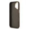 Guess PU Leather 4G Gold Frame MagSafe tok iPhone 17 készülékhez barna