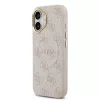 Guess PU Leather 4G Gold Frame MagSafe tok iPhone 17 készülékhez, rózsaszín