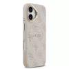 Guess PU Leather 4G Gold Frame MagSafe tok iPhone 17 készülékhez, rózsaszín