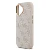 Guess PU Leather 4G Gold Frame MagSafe tok iPhone 17 készülékhez, rózsaszín