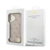 Guess PU Leather 4G Gold Frame MagSafe tok iPhone 17 készülékhez, rózsaszín