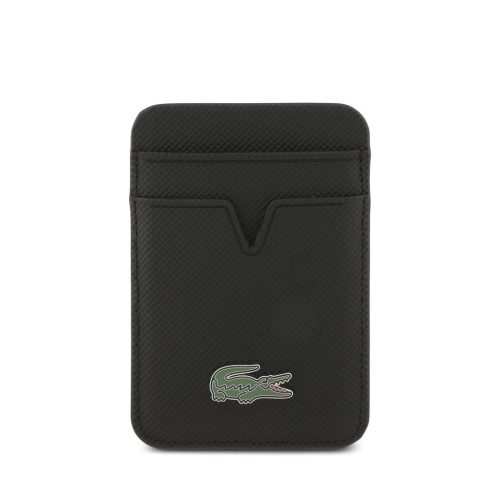 Lacoste Iconic Petit Pique MagSafe tok + pénztárca iPhone 17 Pro Max készülékhez fekete