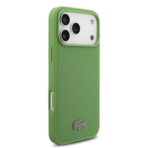 Lacoste Iconic Petit Pique MagSafe tok + pénztárca iPhone 17 Pro Max készülékhez zöld