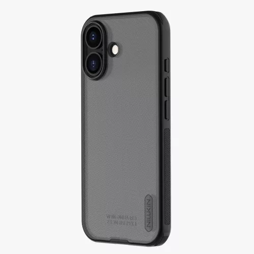 Nillkin Super Frosted PRO tok Apple iPhone 17 készülékhez átlátszó fekete