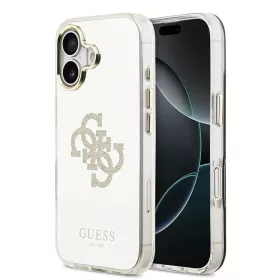   Guess PC/TPU Mirror 4G Glitter Logo MagSafe tok iPhone 17 készülékhez arany
