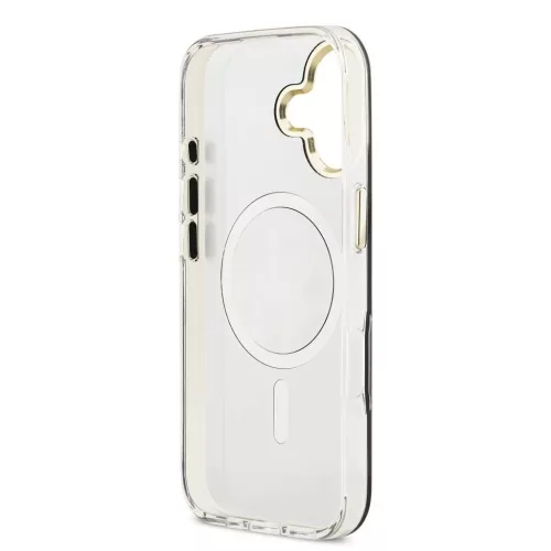Guess PC/TPU Mirror 4G Glitter Logo MagSafe tok iPhone 17 készülékhez arany