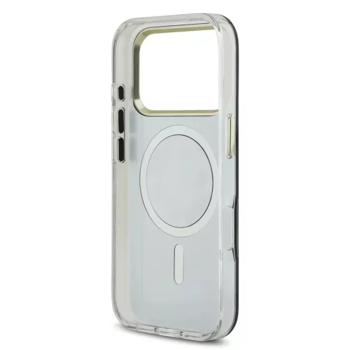 Guess PC/TPU Mirror 4G Glitter Logo MagSafe tok iPhone 17 Pro Max készülékhez arany