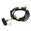 Guess Crossbody Strap 4G Charm töltőkábel USB-C/USB-C fekete