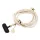 Guess Crossbody Strap 4G Charm töltőkábel USB-C/USB-C bézs