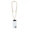 Guess Crossbody Strap 4G Charm töltőkábel USB-C/USB-C bézs