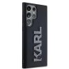 Karl Lagerfeld 3D Rubber Glitter Logo tok Samsung Galaxy S24 Ultra készülékhez fekete
