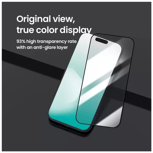 Nillkin Tempered Glass 2.5D CP+ PRO kijelzővédő az Apple iPhone 17 Pro Max készülékhez fekete (alkalmazóval)