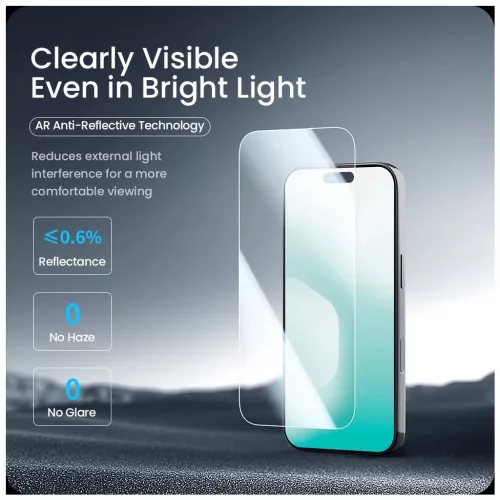 Nillkin edzett üveg kijelzővédő 0.2mm H+ PRO 2.5D anti-reflektív Apple iPhone 17 Pro Max készülékhez applikátorral