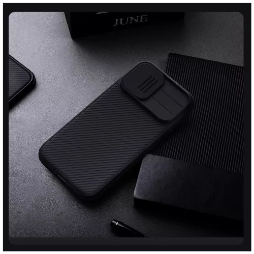 Nillkin CamShield PRO tok Apple iPhone 17 készülékhez sötét zöld