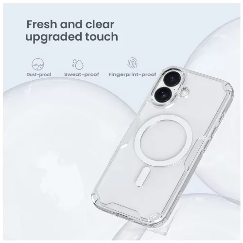 Nillkin Nature TPU PRO Magnetic tok Apple iPhone 17 készülékhez átlátszó fekete
