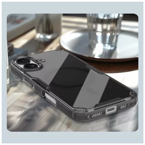 Nillkin Nature TPU PRO Magnetic tok Apple iPhone 17 készülékhez átlátszó fekete
