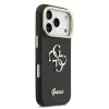 Guess PU Grained 4G Logo Stand Camera Frame tok iPhone 17 Pro készülékhez fekete