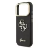 Guess PU Grained 4G Logo Stand Camera Frame tok iPhone 17 Pro készülékhez fekete