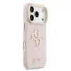 Guess PU Grained 4G Logo Stand Camera Frame tok az iPhone 17 Pro készülékhez rózsaszín