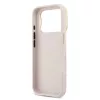 Guess PU Grained 4G Logo Stand Camera Frame tok az iPhone 17 Pro készülékhez rózsaszín