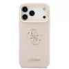 Guess PU Grained 4G Logo Stand Camera Frame tok iPhone 17 Pro Max készülékhez rózsaszín