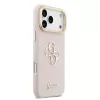 Guess PU Grained 4G Logo Stand Camera Frame tok iPhone 17 Pro Max készülékhez rózsaszín