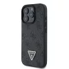 Guess PU 4G Strass Triangle Metal Logo tok iPhone 16 Pro Max készülékhez fekete
