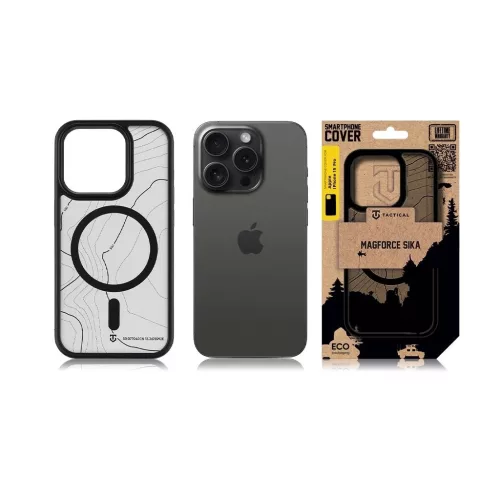 Tactical MagForce Hyperstealth Sika tok iPhone 15 Pro készülékhez aszfalt